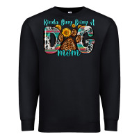 Black kinda busy being a dog mom Premium Sweatshirt - Zillion Design Studio