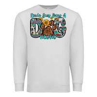 Dove Grey kinda busy being a dog mom Premium Sweatshirt - Zillion Design Studio