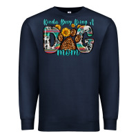 Navy kinda busy being a dog mom Premium Sweatshirt - Zillion Design Studio