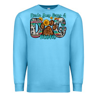 Ocean Blue kinda busy being a dog mom Premium Sweatshirt - Zillion Design Studio