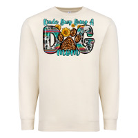 Sandshell kinda busy being a dog mom Premium Sweatshirt - Zillion Design Studio