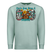 Seafoam kinda busy being a dog mom Premium Sweatshirt - Zillion Design Studio