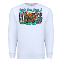 White kinda busy being a dog mom Premium Sweatshirt - Zillion Design Studio