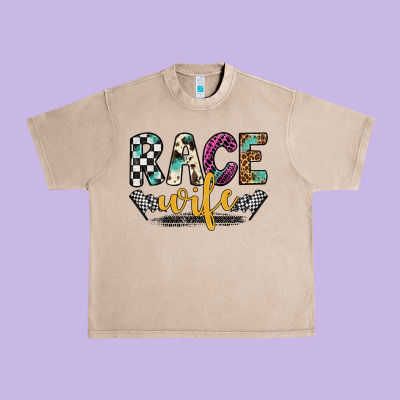 Race Wife Urban Heavy Tee Designed By Artiststas