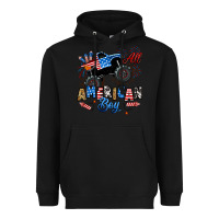 Black fourth of july monster truck all american boy Heavyweight Hoodie - RanaPortraitStore