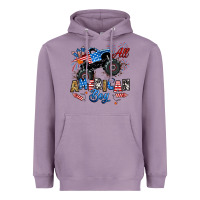 Lavender fourth of july monster truck all american boy Heavyweight Hoodie - RanaPortraitStore
