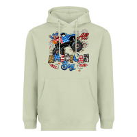 Matcha fourth of july monster truck all american boy Heavyweight Hoodie - RanaPortraitStore