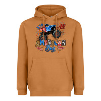 Meerkat fourth of july monster truck all american boy Heavyweight Hoodie - RanaPortraitStore