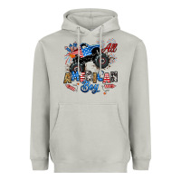 Fourth Of July Monster Truck All American Boy Heavyweight Hoodie | Teevron
