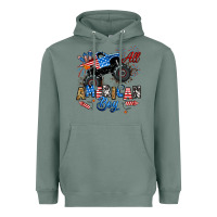 Sage fourth of july monster truck all american boy Heavyweight Hoodie - RanaPortraitStore