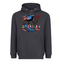 Smoke fourth of july monster truck all american boy Heavyweight Hoodie - RanaPortraitStore