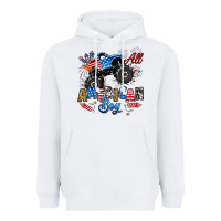 White fourth of july monster truck all american boy Heavyweight Hoodie - RanaPortraitStore
