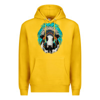 Lemon holstein indian headdress Premium Hoodie - JahusDesignShop