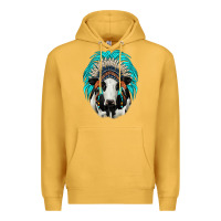 Mustard holstein indian headdress Premium Hoodie - JahusDesignShop