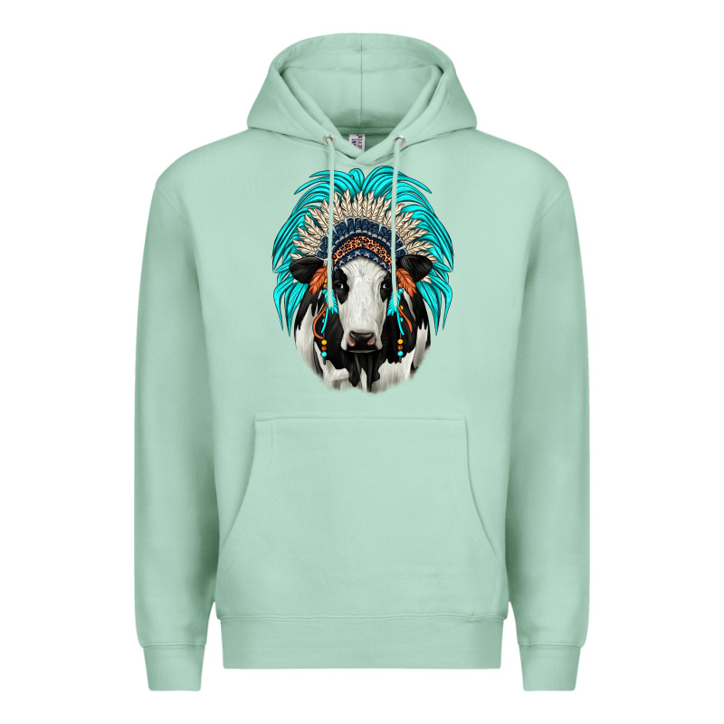 Holstein Indian Headdress Premium Hoodie by JahusDesignShop | Teevron