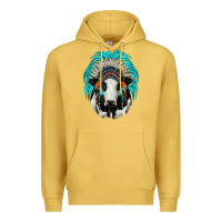 Antique Gold holstein indian headdress Premium Hoodie - JahusDesignShop