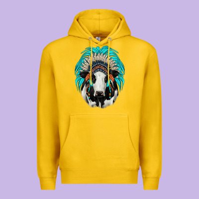 Holstein Indian Headdress Premium Hoodie Designed By Jahusdesignshop