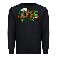 Black st patricks day love nurse Premium Sweatshirt - RanaPortraitStore