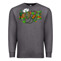 Charcoal Heather st patricks day love nurse Premium Sweatshirt - RanaPortraitStore