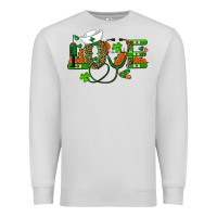 Dove Grey st patricks day love nurse Premium Sweatshirt - RanaPortraitStore
