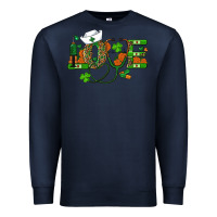 Navy st patricks day love nurse Premium Sweatshirt - RanaPortraitStore