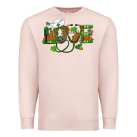 Pale Pink st patricks day love nurse Premium Sweatshirt - RanaPortraitStore