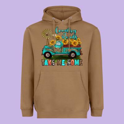 Heavyweight Hoodie country roads take me home
