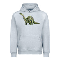 Heather Grey dinosaur brontosaurus Urban Hoodie - Artiststas