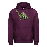 Mauve Wine dinosaur brontosaurus Urban Hoodie - Artiststas