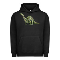 Pigment Black dinosaur brontosaurus Urban Hoodie - Artiststas