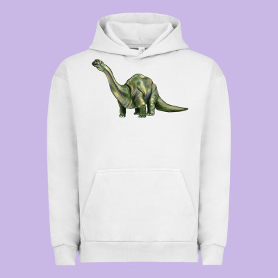 Dinosaur Brontosaurus Urban Hoodie Designed By Artiststas