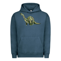 Pigment Midnight Navy dinosaur brontosaurus Urban Hoodie - Artiststas