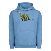 Pigment Pebble Blue dinosaur brontosaurus Urban Hoodie - Artiststas