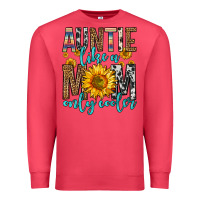 Cardinal auntie like a mom only cooler Premium Sweatshirt - Zillion Design Studio