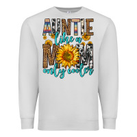 Dove Grey auntie like a mom only cooler Premium Sweatshirt - Zillion Design Studio