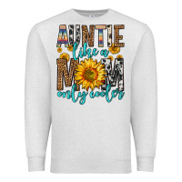 Oatmeal Heather auntie like a mom only cooler Premium Sweatshirt - Zillion Design Studio