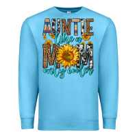 Ocean Blue auntie like a mom only cooler Premium Sweatshirt - Zillion Design Studio
