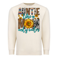 Sandshell auntie like a mom only cooler Premium Sweatshirt - Zillion Design Studio