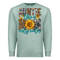 Seafoam auntie like a mom only cooler Premium Sweatshirt - Zillion Design Studio