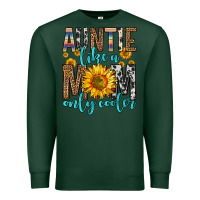 Sports Green auntie like a mom only cooler Premium Sweatshirt - Zillion Design Studio