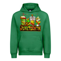 Emerald juneteenth afro coffee cups Urban Hoodie - Jasminsmagicworld
