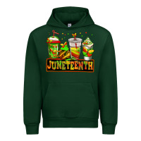 Foreset Green juneteenth afro coffee cups Urban Hoodie - Jasminsmagicworld