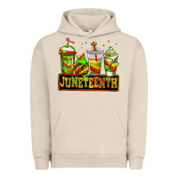 Pigment French Oak juneteenth afro coffee cups Urban Hoodie - Jasminsmagicworld