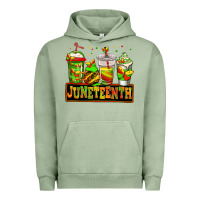 Pigment Oil Green juneteenth afro coffee cups Urban Hoodie - Jasminsmagicworld