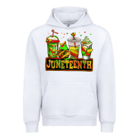 White juneteenth afro coffee cups Urban Hoodie - Jasminsmagicworld