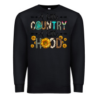 Black a little country a little hood Premium Sweatshirt - Zillion Design Studio