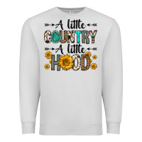Dove Grey a little country a little hood Premium Sweatshirt - Zillion Design Studio