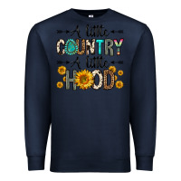 Navy a little country a little hood Premium Sweatshirt - Zillion Design Studio