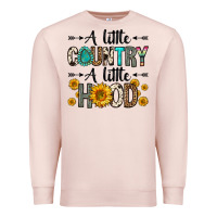 Pale Pink a little country a little hood Premium Sweatshirt - Zillion Design Studio
