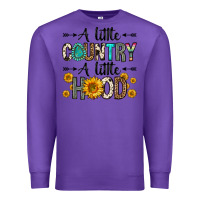 Purple a little country a little hood Premium Sweatshirt - Zillion Design Studio